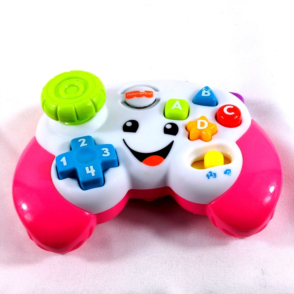 Fisher-Price Laugh & Learn Game & Learn Controller Pink Musical Toy FNT06